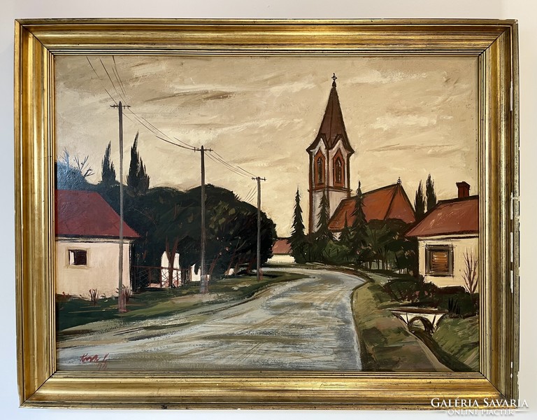 Original oil painting by Vilmos Koch (1927-2006) 69x89 cm