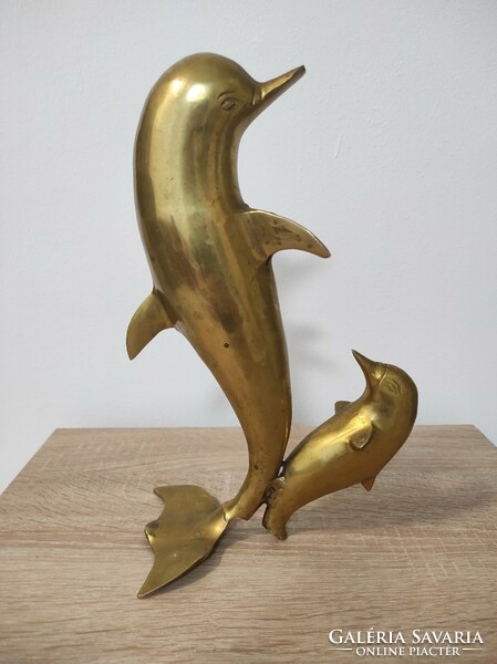 Copper dolphin ornament