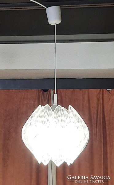 Vintage acrylic pendant lamp, chandelier, marbach leuchten, Germany, 1960s