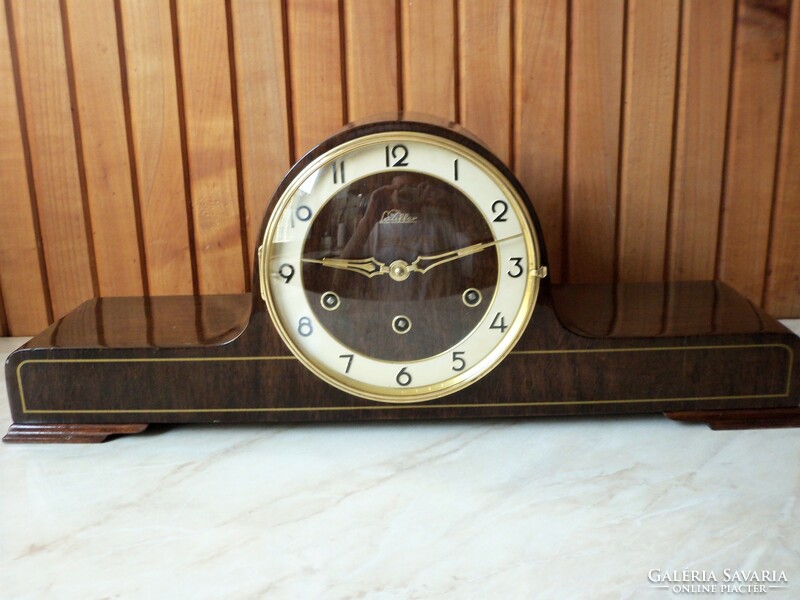 Antique lauffer quarter knock fireplace clock fireplace clock