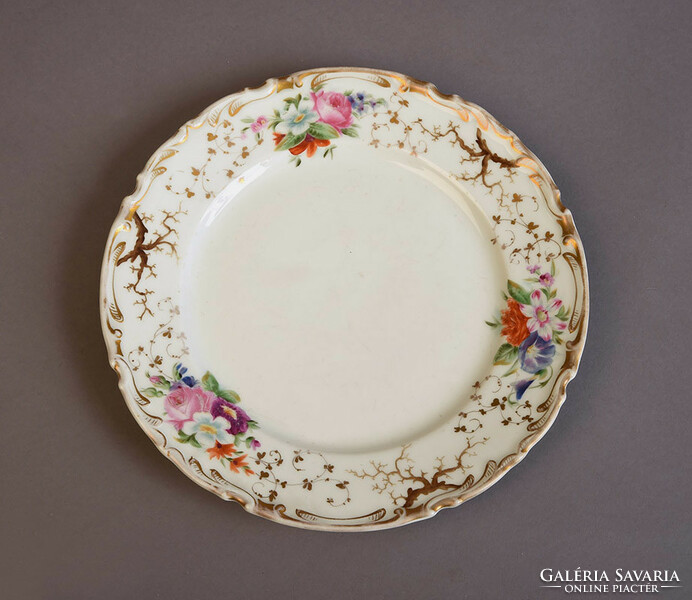 Antik Haidinger porcelán tányér, XIX/XX. sz.