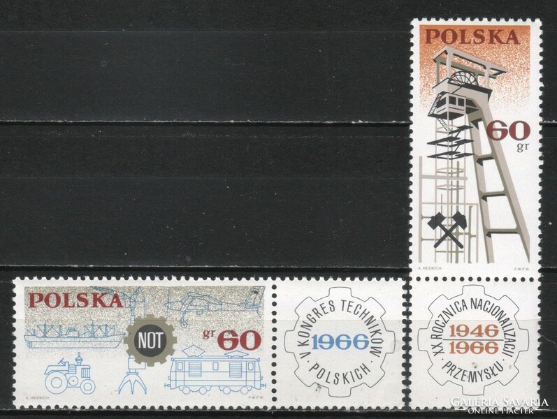 Postal clean Polish 0133 mi 1653-1654 EUR 0.80