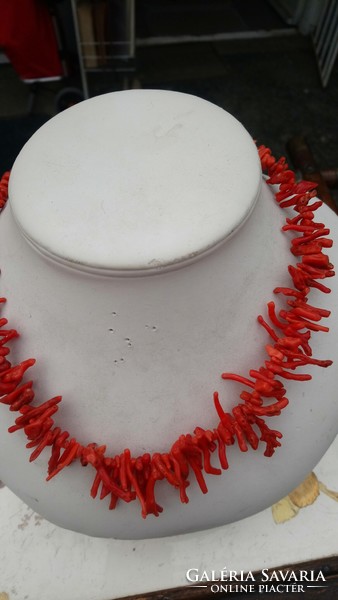 Antique red Sicilian noble coral necklace with original clasp