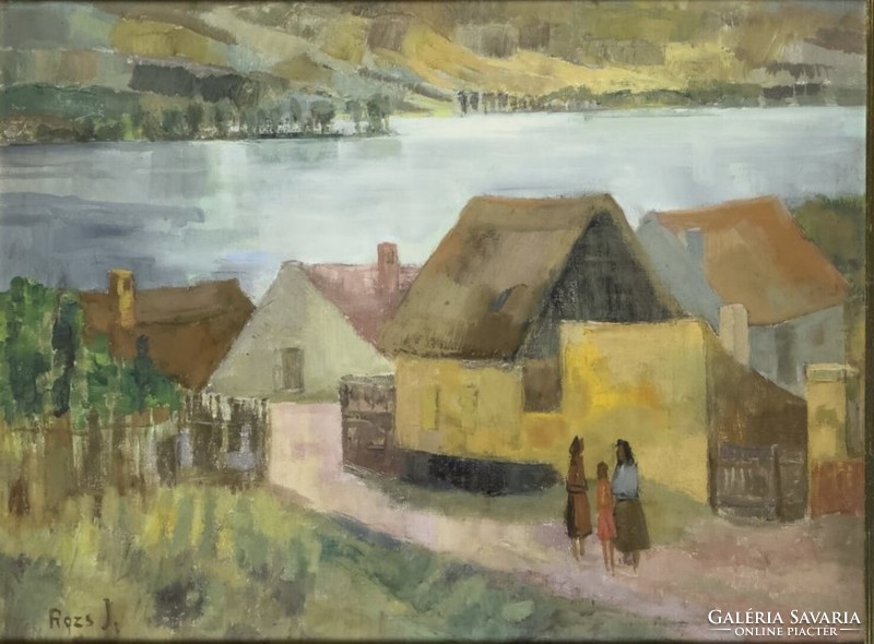 János Rozs (1901-1987) 70x90 cm original oil painting