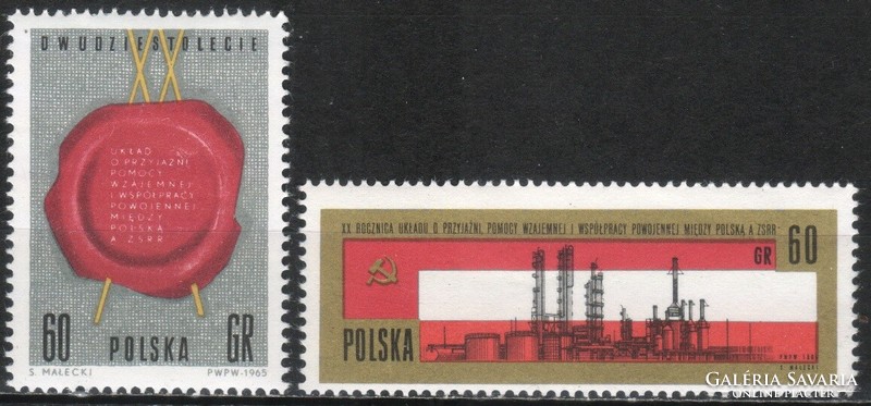 Postatiszta Lengyel 0109 Mi 1580-1581       0,50 Euró