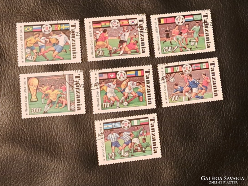 Tanzania sports (soccer) stamps stamped b/1/4