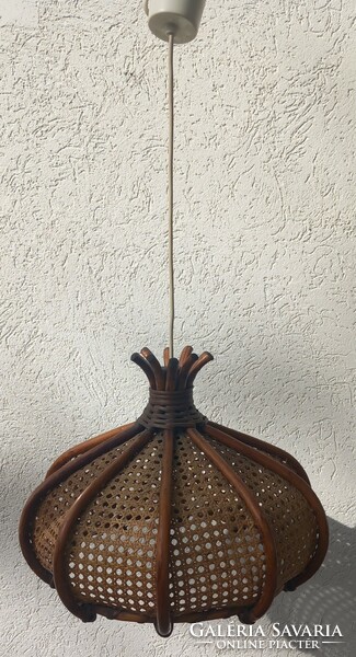 Italian modernist bamboo lamp 1960 negotiable