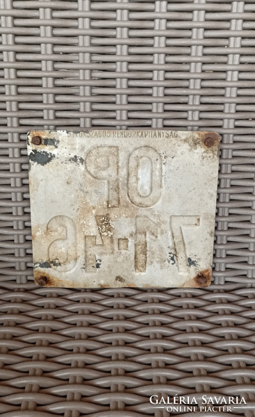 Rare original vintage motorcycle license plate