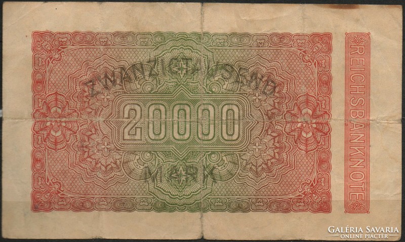 D - 219 - foreign banknotes: Germany 1923 20,000 marks