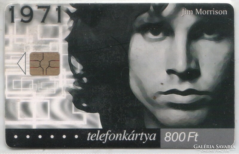 Magyar telefonkártya 0021     2001 Jim Morrison  GEM 7  26.000 db.