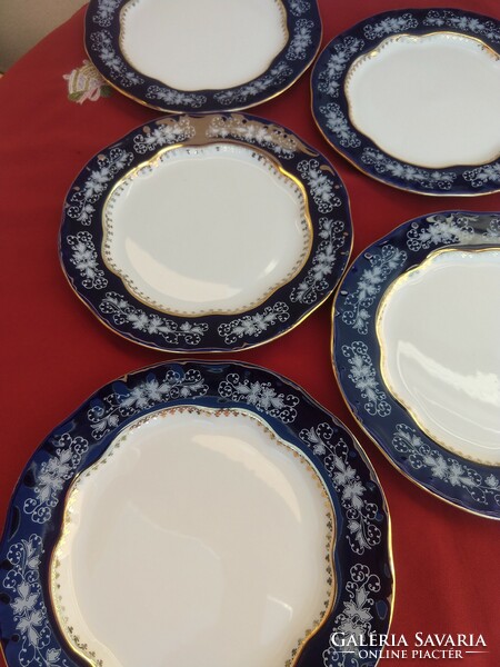 Zsolnay pompadour ii es, 6 flat plates, flawless, now without a minimum price..