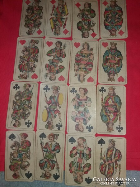 Antique large based Hungarian card factory tarok card 21 cards + the fool complete as shown in the pictures