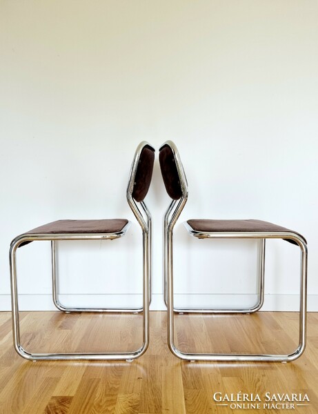 A rare pair of bauhaus tubular frame chairs