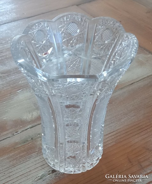 Glass crystal vase 10x15 cm