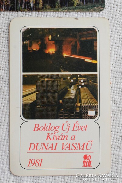 Kártyanaptár 1981Dunai Vamű , 1993 OTP , 1999 Mátraszentimre , 2000 , 2001 , 5db.