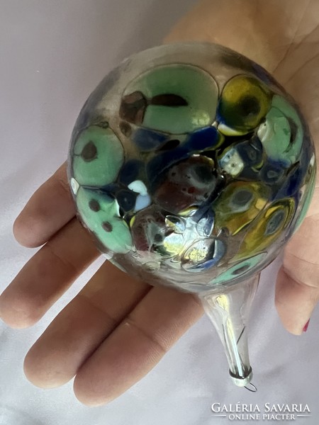Old glass Christmas tree decoration sphere