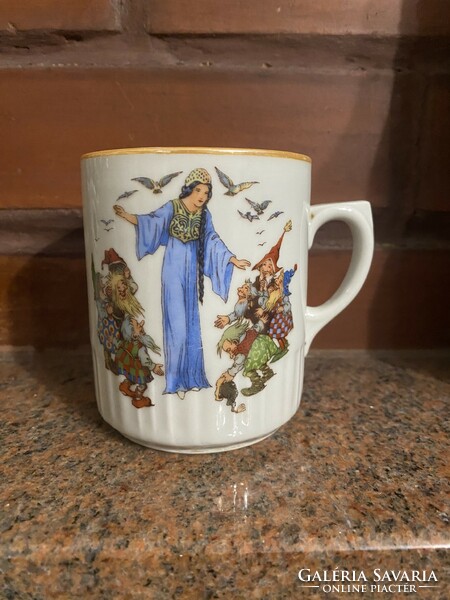 Zsolnay fairy tale mug, perfect! Snow White and the Seven Dwarfs