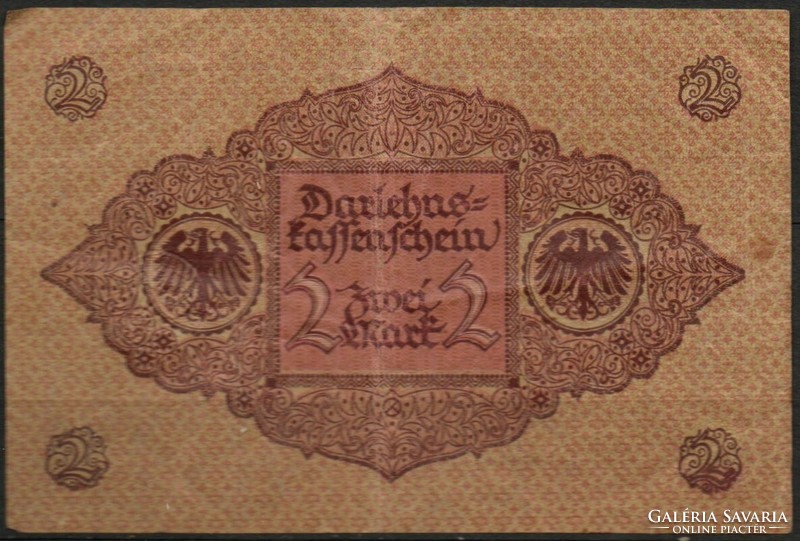 D - 215 -  Külföldi bankjegyek:  Németország 1920  2 márka