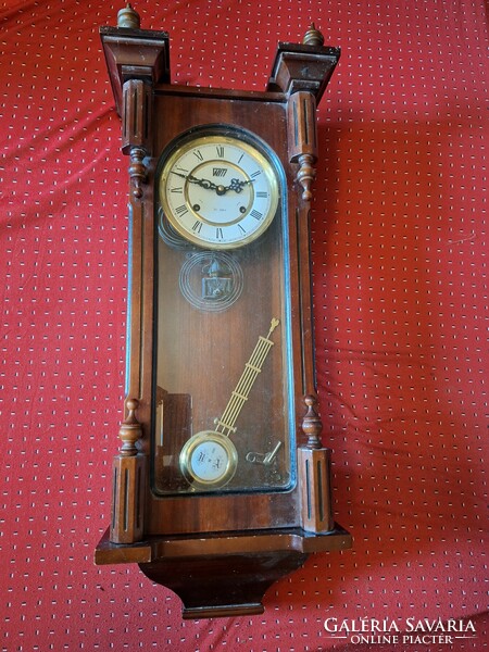 Older vintage - 31 days old!!! Wall clock with half strike - 83 Cm full length - cheap!