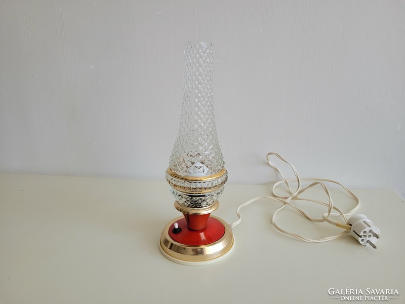 Old retro deer table glass lamp mid century bedside lamp