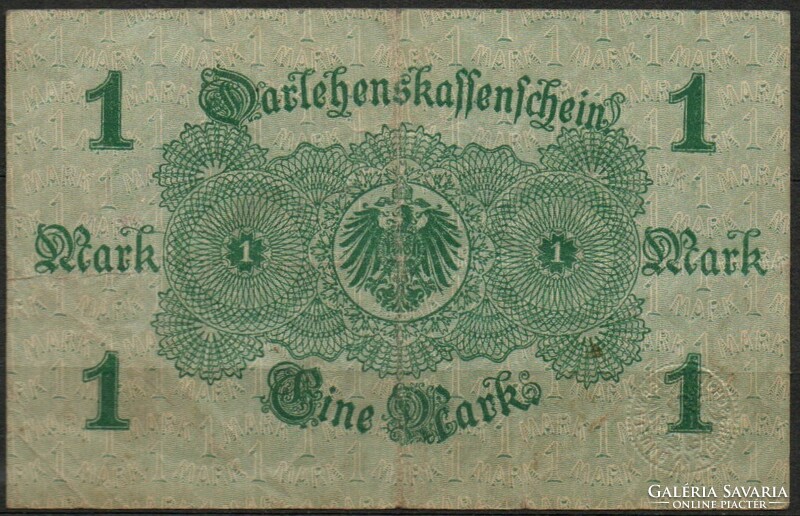 D - 213 - foreign banknotes: Germany 1914 1 mark