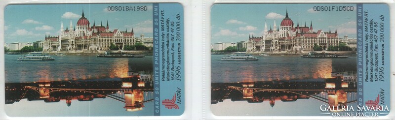 Magyar telefonkártya 1176  1996 Kalapos és kékes kalapos ODS 1 132.000-68.000 Db