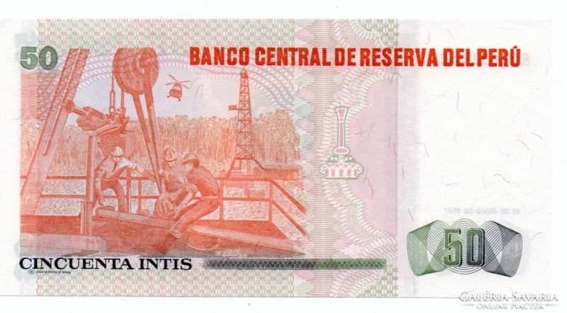 50 Intis 1987 Peru