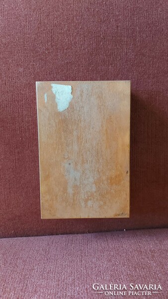 Old carved wooden box cigarette holder