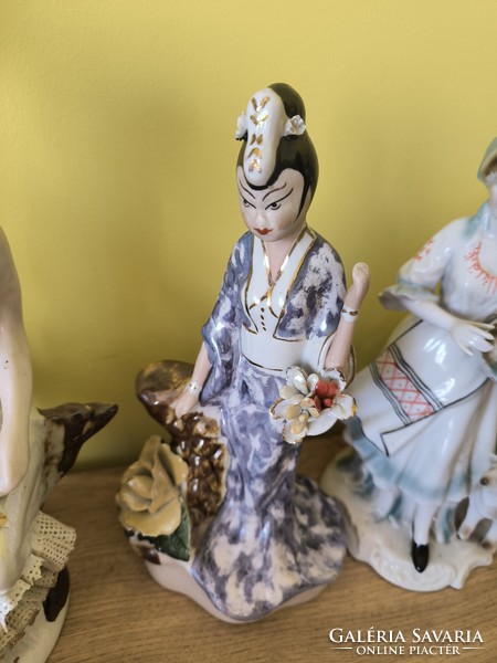 Sale! Action! Porcelain statue, elephant, seagull 2 women in lace dress, boy couple, swan ornament for sale!