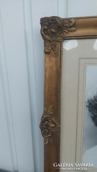 Glazed blondel photo frame, internal size 39.5X26.5 Cm