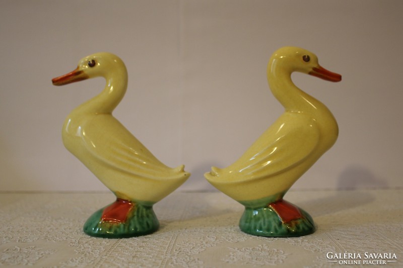Drasche porcelain/ceramic duck 2 pcs, marked