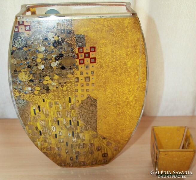 Goebel váza és mécses-Gustav Klimt
