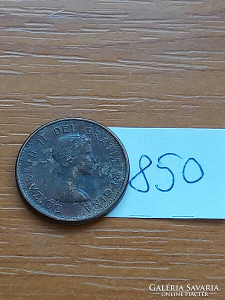 Canada 1 cent 1962 ii. Queen Elizabeth, bronze 850