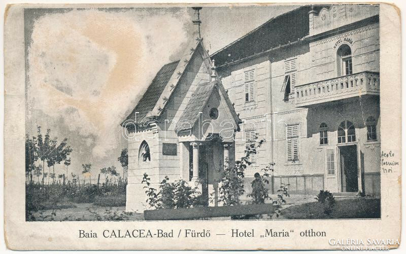 Temeskalácsa (matricás!) fürdőpohár – Hotel Maria Otthon / Fürdő Szálloda - Baile Calacea-Bad