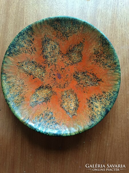 Retro glazed ceramic wall bowl