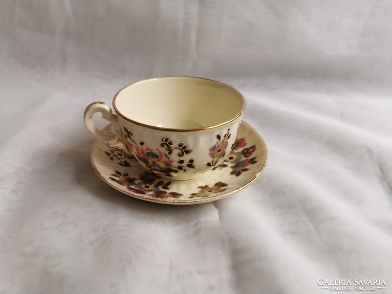 Antik Zsolnay Virágos csésze