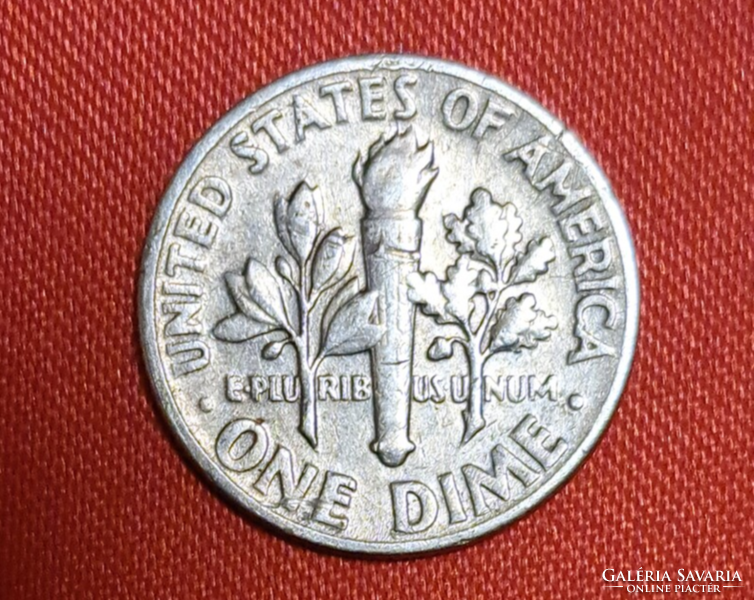 1945. Usa silver roosevelt 1 dime (1605)