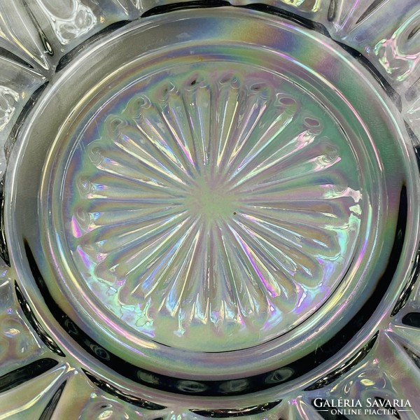 Iridescent glass bowl