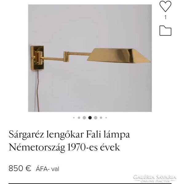 Vintage swing arm wall lamp negotiable German 1970