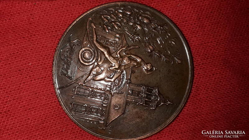 1993. The Szeged Upper Industrial School 45-year copper commemorative medal, 4 cm diameter, according to the pictures