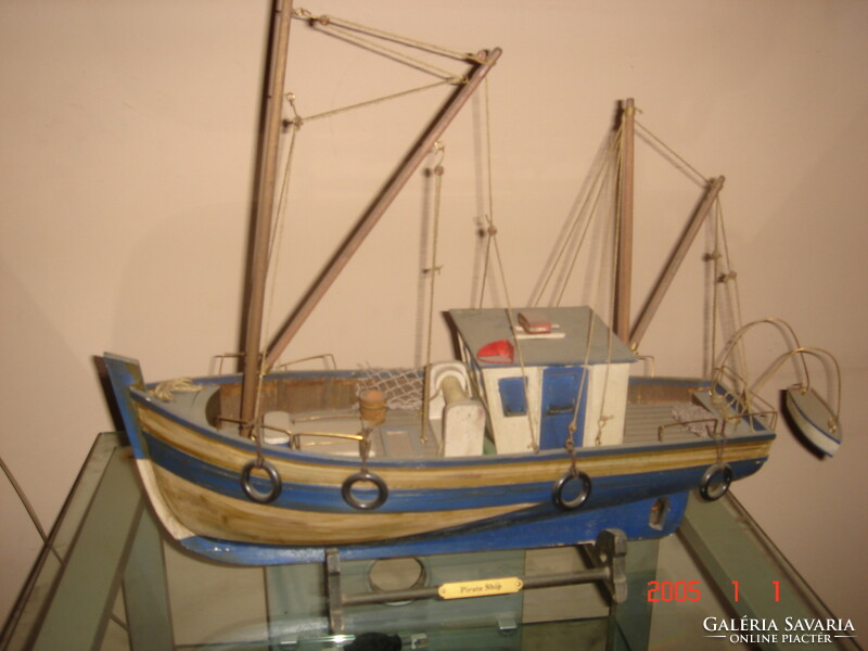 Pirate ship: old Greek fishing ship.