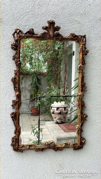 Decorative antique wall mirror 95 x 60 cm
