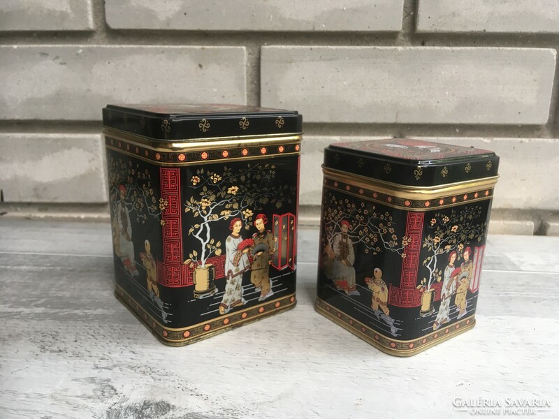 Old Chinese tea metal boxes