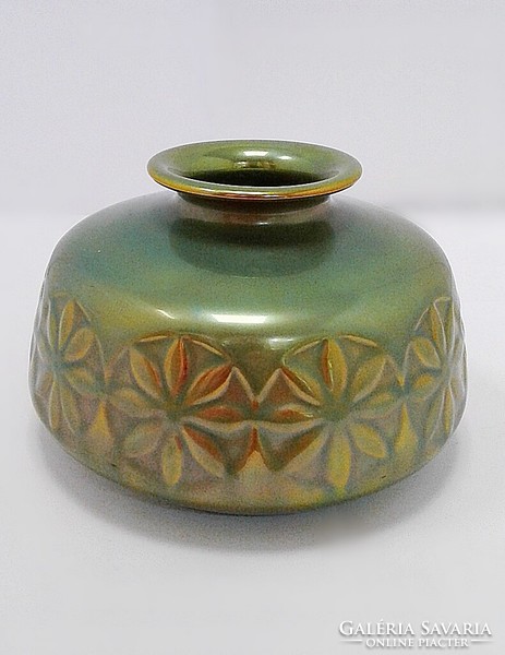 Zsolnay eozin porcelain vase (zal-r83495)