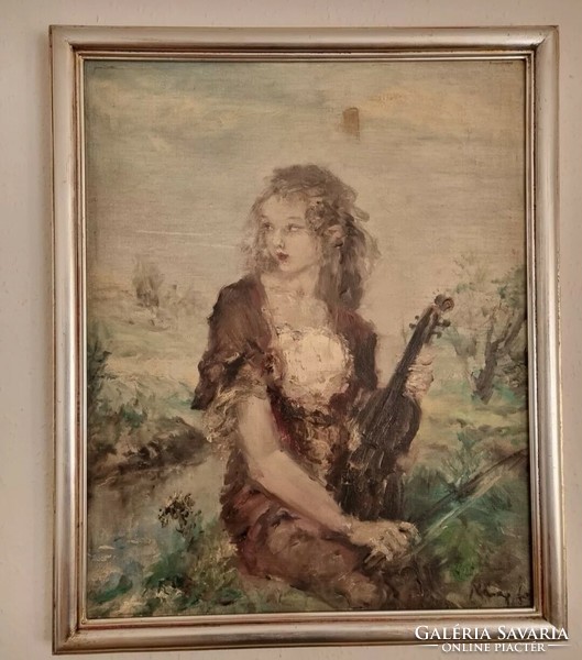 Náray Aurél - Lány hegedűvel