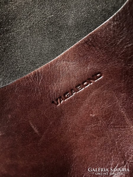 Brownish-burgundy leather, vagabond women's bag