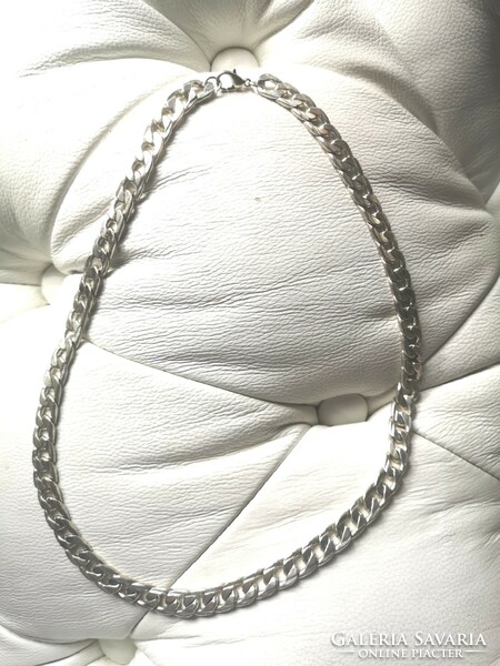 Thick stainless steel men's necklace 55 cm x 1 cm