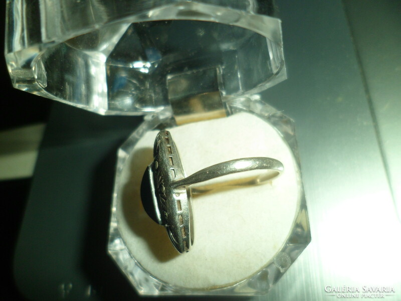 Art deco ezüst gyűrű