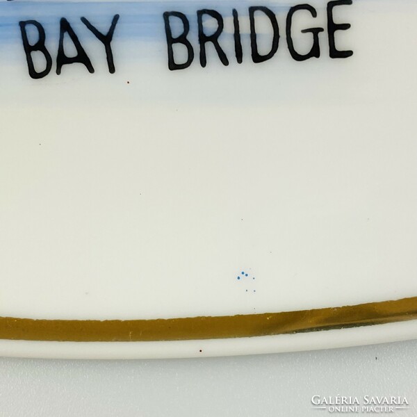 Porcelán szuvenír / emlék tányér - San Francisco California