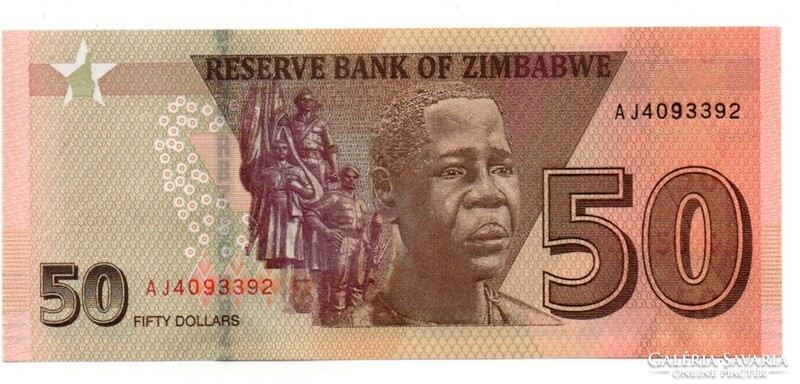 50    Dollár     2020      Zimbabwe